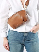 Medium Leather Tradition Belt Bag Etrier Beige tradition ETRA022M-vue-porte