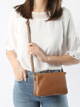 Leather Tradition Crossbody Bag Etrier Beige tradition ETRA0143-vue-porte