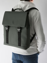 Sac  Dos Impulsion Business 1 Compartiment + Pc 15" Etrier Vert impulsion EIMP8221-vue-porte