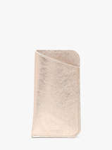 Sunglass Case Etincelle Irise Leather Etrier Gold etincelle irisee EETI5017