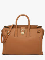 Handbag L Equestre Leather Etrier Beige equestre EEQT142L