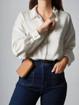 Coin Purse Equestre Leather Etrier Beige equestre EEQT096M-vue-porte