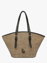 Shoulder Bag Camargue Leather Etrier Black camargue ECAM168L