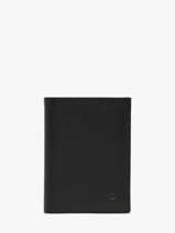 Wallet With Coin Purse Madras Leather Etrier Black madras EMAD5016