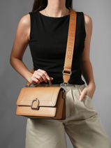 Medium Leather Altesse Crossbody Bag Etrier Yellow altesse EALT048M-vue-porte