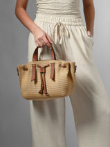 Shoulder Bag Brumby Estival Etrier Beige brumby estival EBRS150S-vue-porte