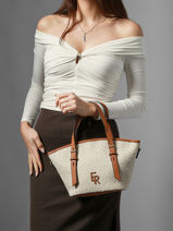 Crossbody Bag Camargue Leather Etrier Beige camargue ECAM168S-vue-porte