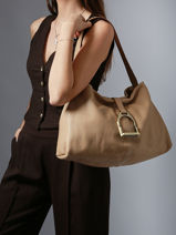 Shoulder Bag Etalon Leather Etrier Beige etalon EETA197M-vue-porte