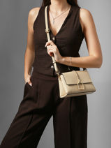 Shoulder Bag S Torsade Leather Etrier Beige torsade ETOS169S-vue-porte