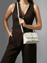 Shoulder Bag S Torsade Leather Etrier White torsade ETOS169S-vue-porte