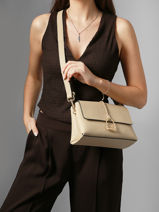 Shoulder Bag M Torsade Leather Etrier Beige torsade ETOS169M-vue-porte