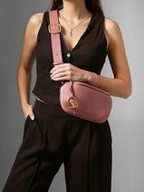 Belt Bag Torsade Leather Etrier Pink torsade ETOS022M-vue-porte