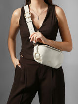 Belt Bag Torsade Leather Etrier White torsade ETOS022M-vue-porte
