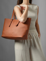 Shoulder Bag Cavalier Leather Etrier Brown cavalier ECLR127M-vue-porte