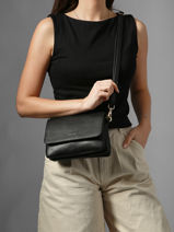 Shoulder Bag S Tradition Leather Etrier Black tradition ETRA207S-vue-porte