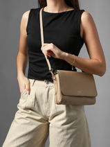 Shoulder Bag M Tradition Leather Etrier Beige tradition ETRA207M-vue-porte