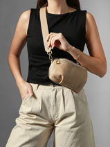 Medium Leather Tradition Belt Bag Etrier Beige tradition ETRA022M-vue-porte