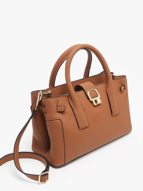 Satchel S Equestre Leather Etrier Brown equestre EEQT142S other view 2