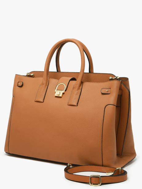 Handbag L Equestre Leather Etrier Brown equestre EEQT142L other view 2