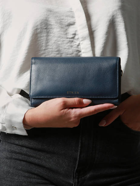 Continental L Leather Tradition Wallet Etrier Blue tradition ETRA095L other view 1