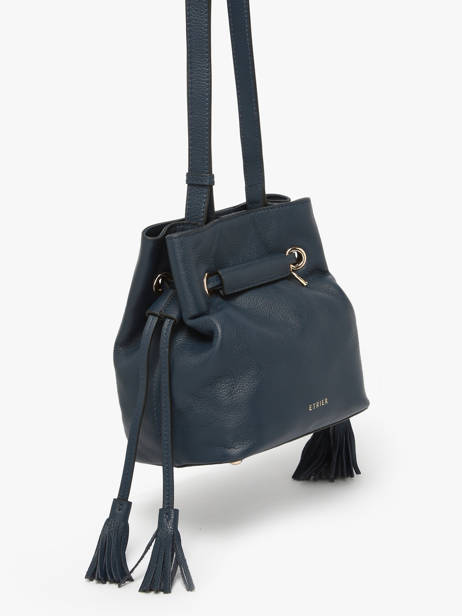 Small Leather Tradition Bucket Bag Etrier Blue tradition ETRA004S other view 2