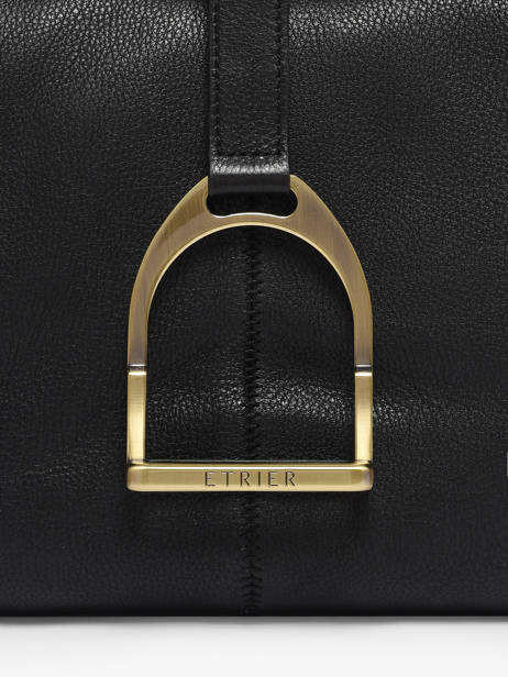 Shoulder Bag Etalon Leather Etrier Black etalon EETA197S other view 5